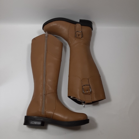 Pernice Size 37 (US 7) Tobacco Light Brown Knee High Side Zip Boots - Picture 7 of 10